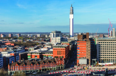 Birmingham, West Midlands, UK skyline. The city is the second bi